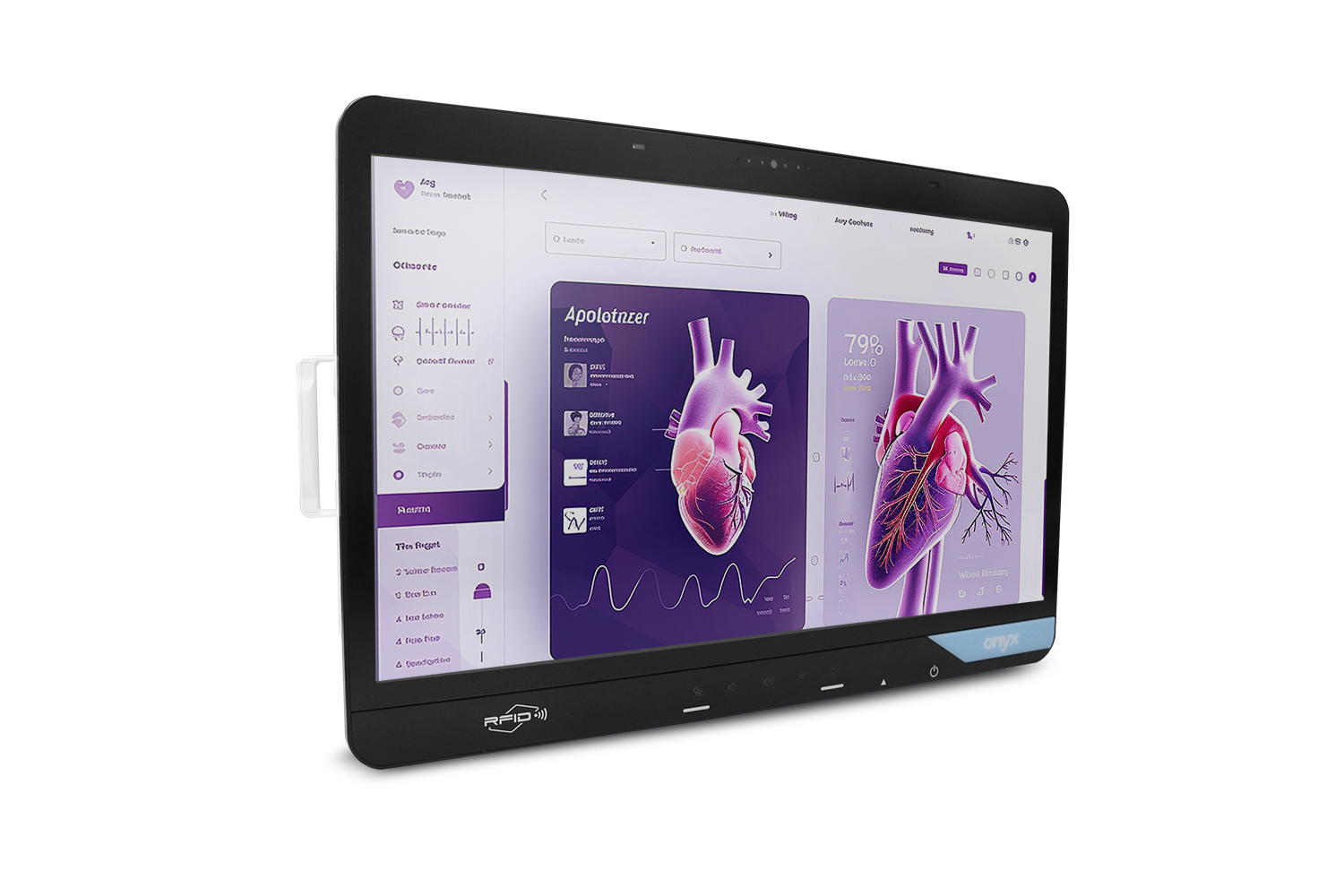 22インチ デュアルホットスワップバッテリー 医療カート用パネルPC